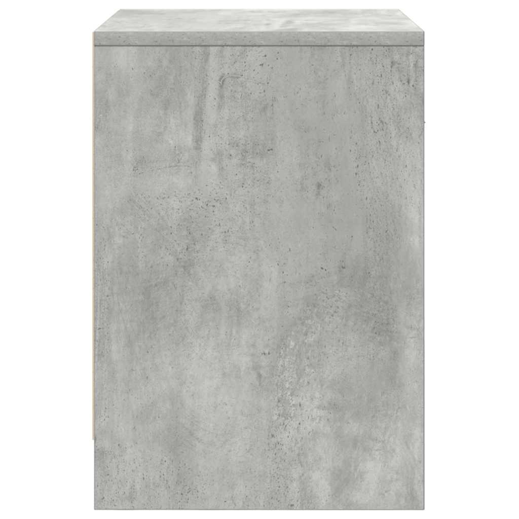 Bedside Cabinets 2 pcs with Drawer Concrete Grey 40x34x50 cm